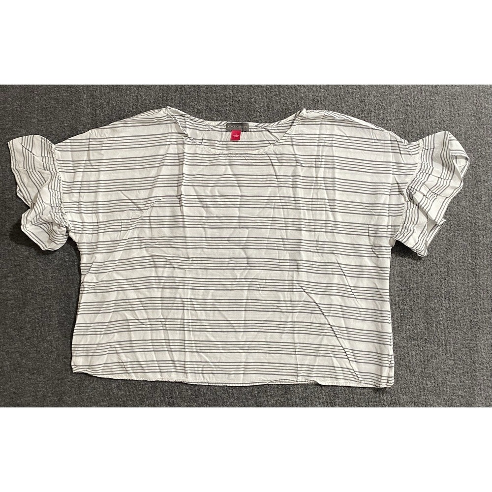 Vince Camuto Womens  Raglan Puff Sleeve  Blouse Size L